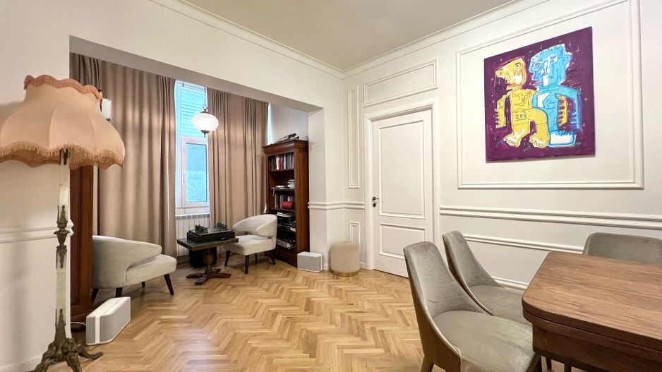 Singur pe etaj: Apartament elegant, 4 camere + birou | Dorobanti - Poză 1