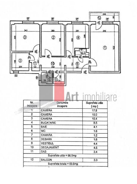 APARTAMENT 3 CAMERE - IANCULUI - Poză 1
