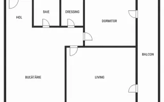 Apartament decomandat 2 camere, dressing, balcon, parcare, Buna Ziua - Poză 11