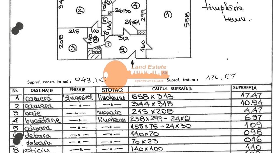 2 camere | Crângași | centrală - încălzire în pardoseală - Schiță 2