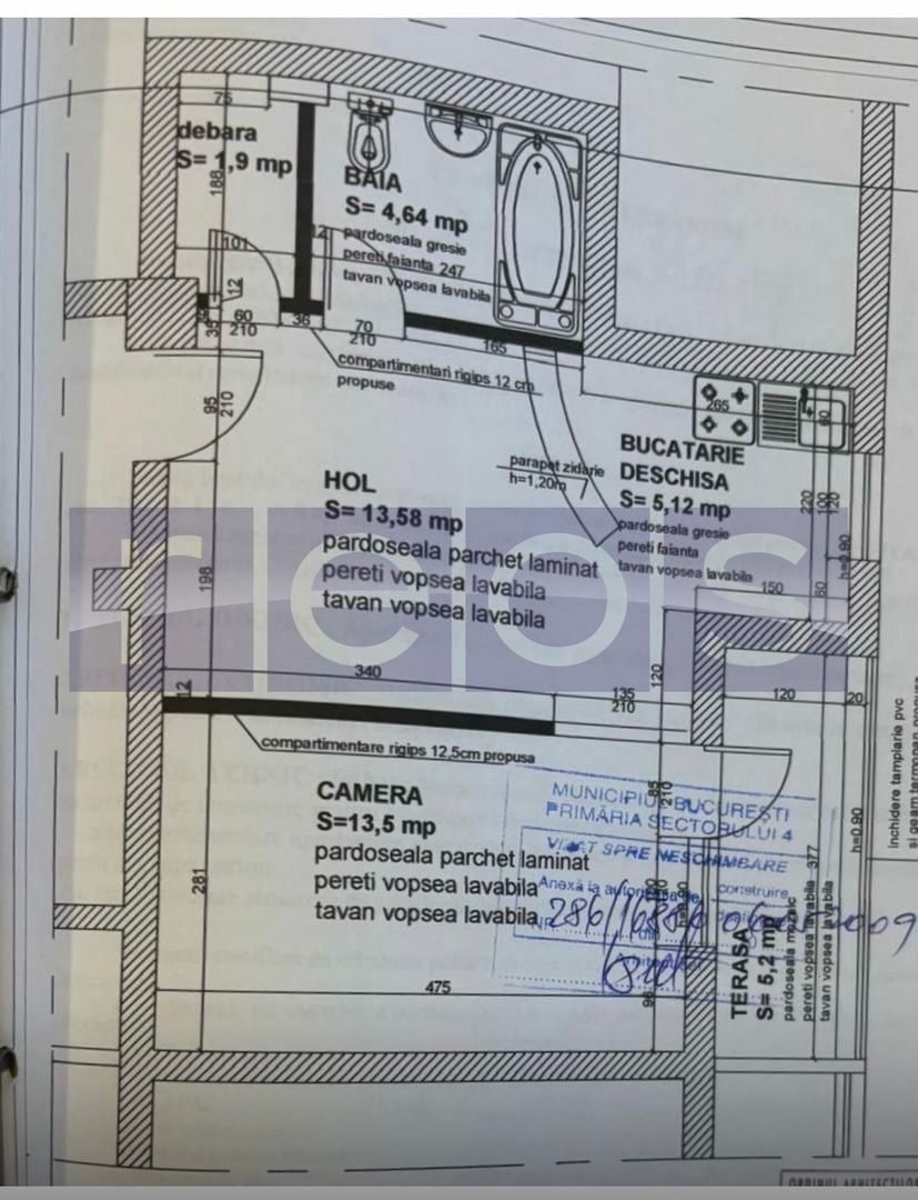 VANZARE APARTAMENT 2 CAMERE VITAN RIN GRAND 42MP CENTRALA PROPRIE PARCARE INCLUS - Poză 12