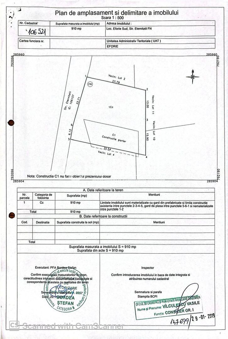 Teren de vânzare – Eforie, județul Constanța ( Cod 08 ) - Poză 1