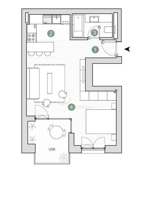 Apartament 2 camere premium, Avalon Estate, Prima inchiriere - Poză 8