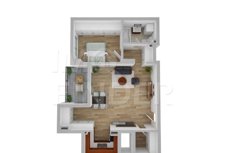 Apartament 2 camere, 62 mp utili, imobil nou, Andrei Muresanu, Cluj-Napoca - Schiță 7