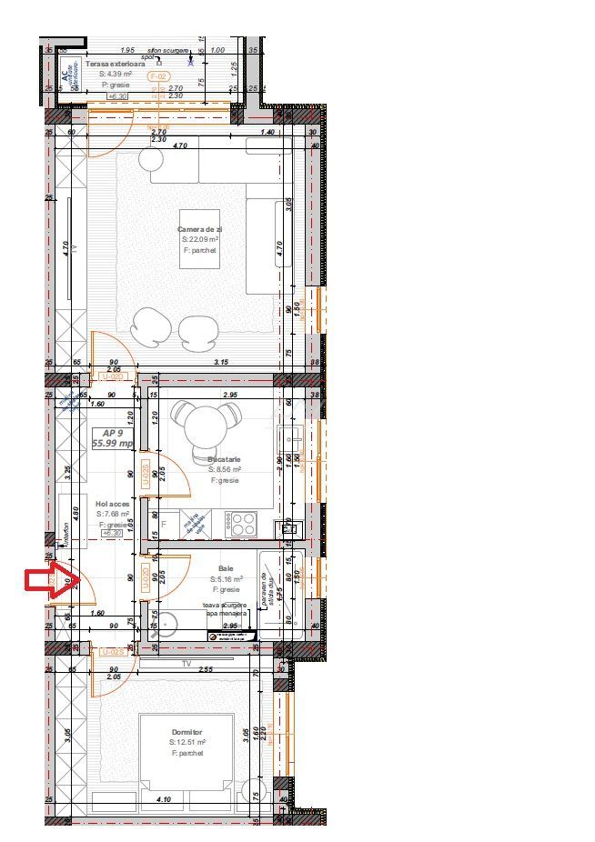 Decomandat. Loc de parcare. Spatiu depozitare pod. - Poză 9