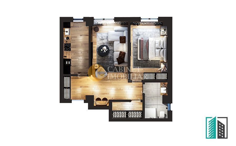 Comision 0% - 2 Camere Decomandat - Etaj Intermediar - zona Bucium - Poză 6