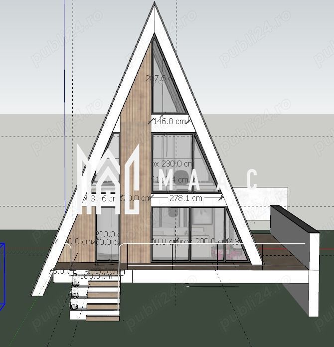 Cabană tip A frame | 3 camere |  Zona Turistică Porumbacu de Sus - Poză 10