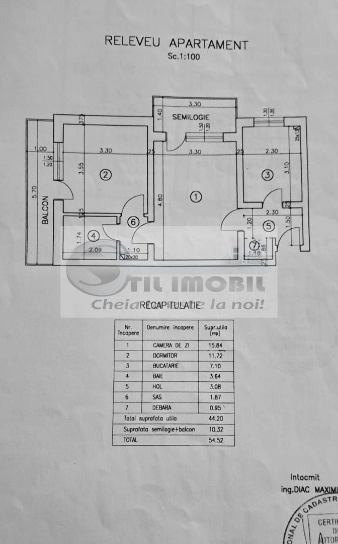 Apartment 2 camere, SD, 54mp et.3, Podu Roș - Poză 13