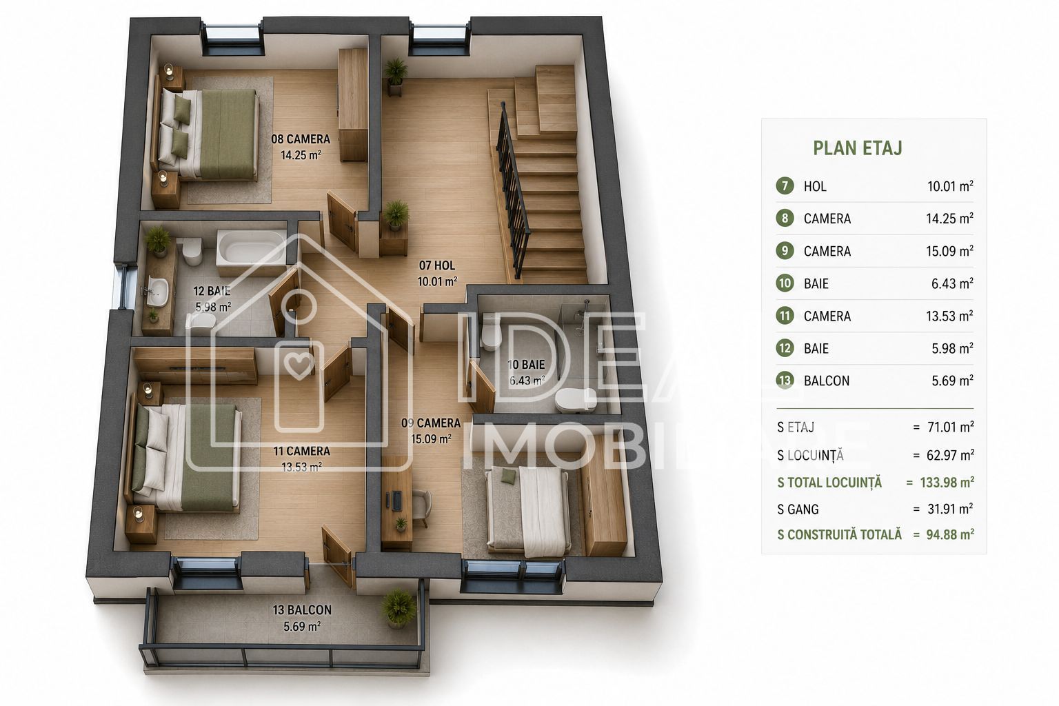 Casa Individuala Moderna 600 mp de teren, Cartierul Tineretului - Schiță 5