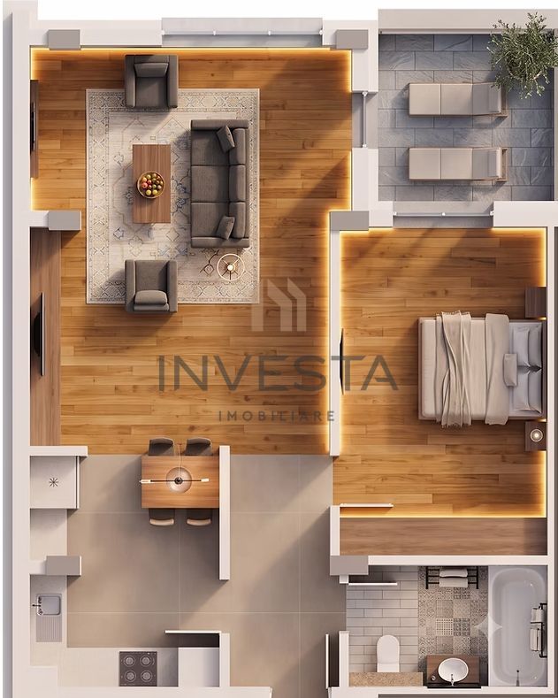 Apartament 2 camere decomandat 68 mp si terasa, bloc nou, Marasti! - Poză 5