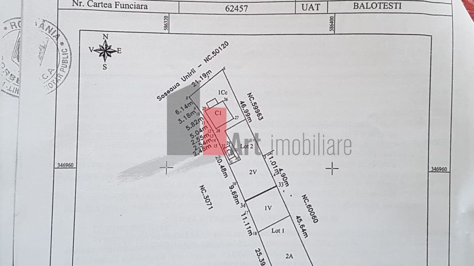 Teren de vanzare Balotesti - Soseaua Unirii - Poză 3