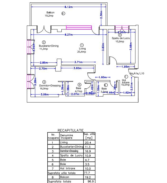 Vanzare apartament 3 camere | mobilat si utilat | 2 locuri parcare - Poză 9