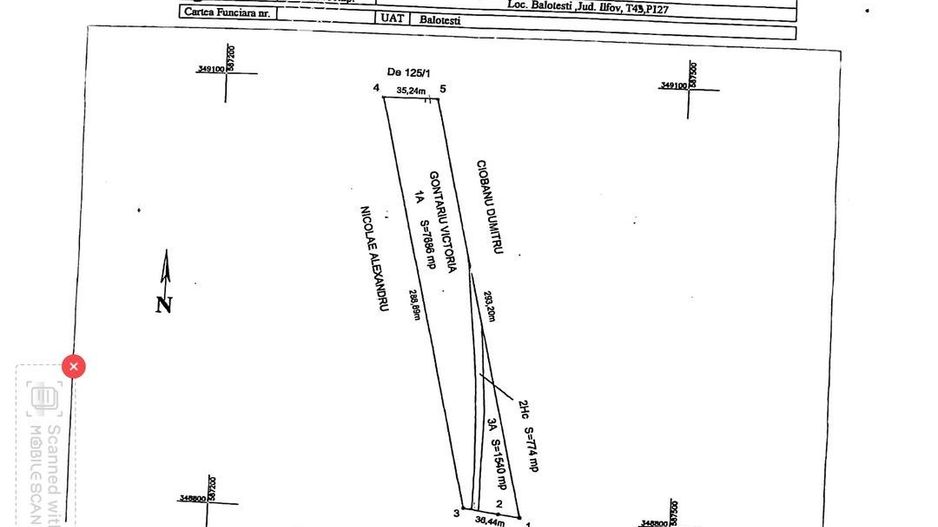 Teren intravilan, Balotești, Strada Cameliei 36, 10.000 mp - Poză 1