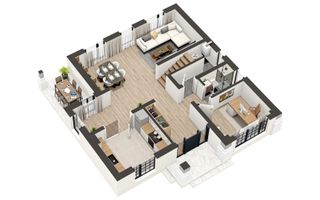 Vila de lux Selimbar proiect Beverly Hills by Casian's Residence - Schiță 6