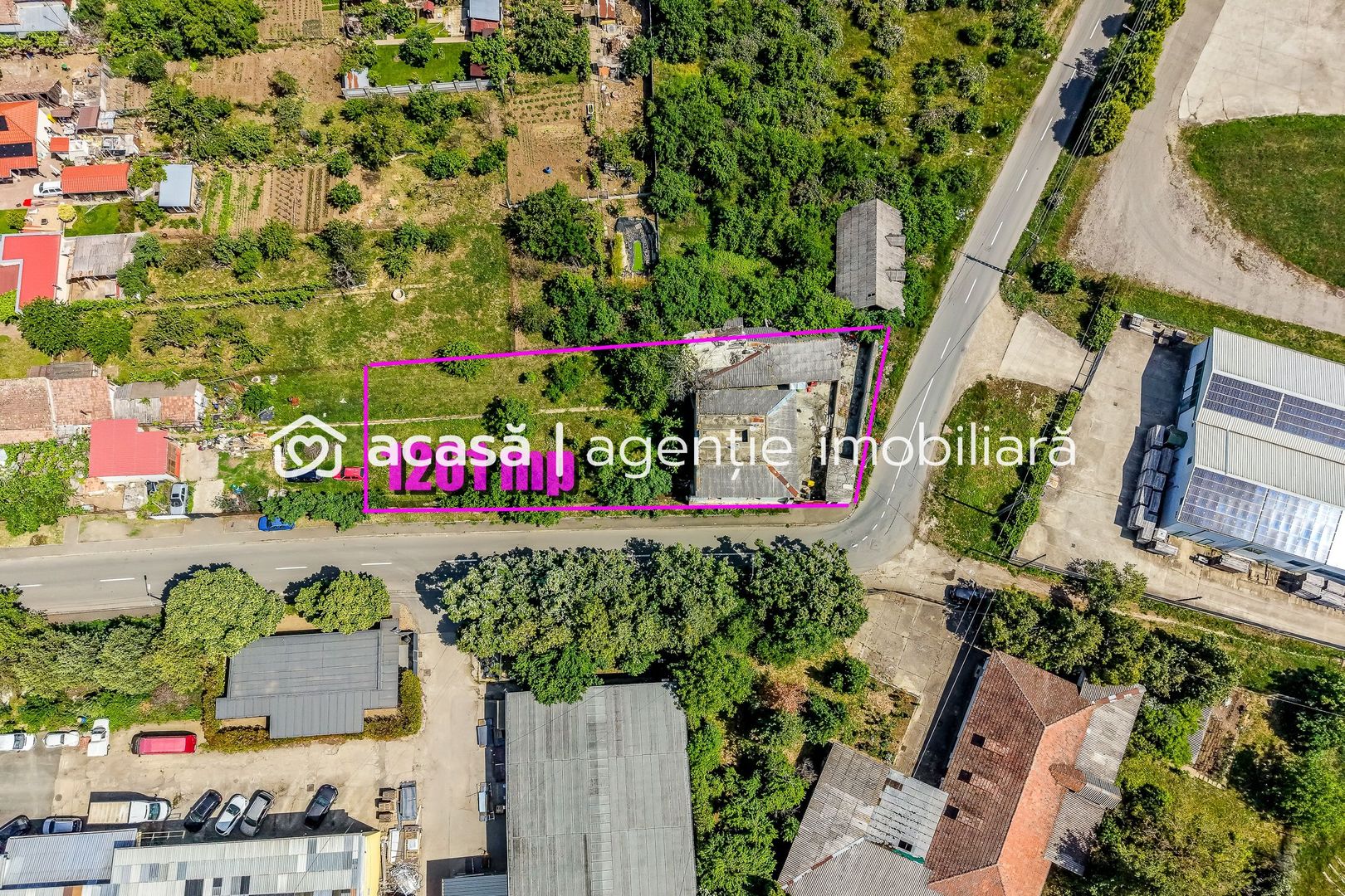 Teren de 1261 mp pe colt, in Aradul Nou, cu front de 60 m + 23 m - Poză 4