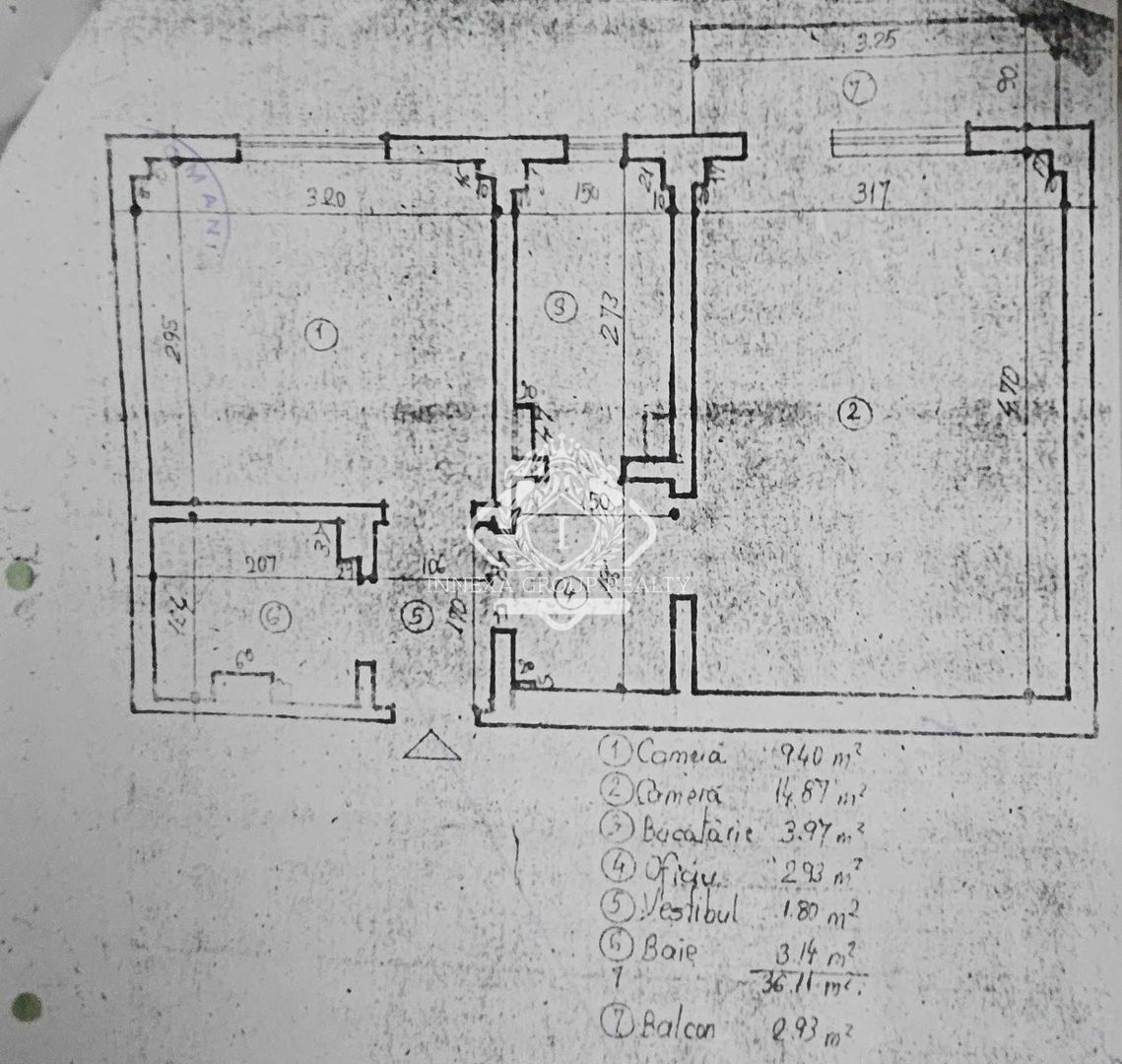 Lacul Tei | Apartament 2 camere | Etaj 8/10 | Boc reabilitat - Schiță 6