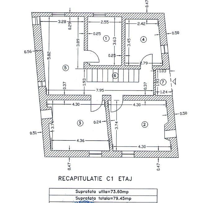 Casă modernă P+1 Tunari | 5 camere | 150 mp utili - Schiță 14