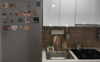 Garsonieră mobilată complet, bloc reabilitat, AC,  Titan, metrou aproape - Poză 3