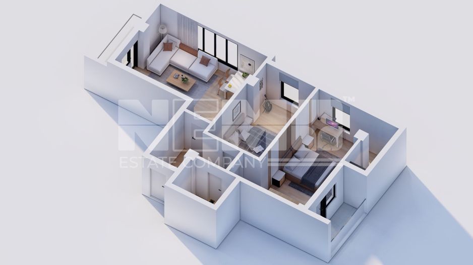 Apartament 3 camere | 87,7 mp | 2 balcoane | Rădăuți Central | 2026 - Poză 1