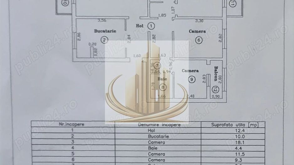 Apartament 4 camere, 76mp + 3 balcoane, zona Calea Aradului - Poză 10