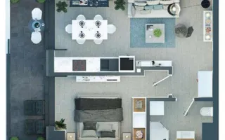 Vânzare, apartament, 2 camere, vedere la mare - Poză 11