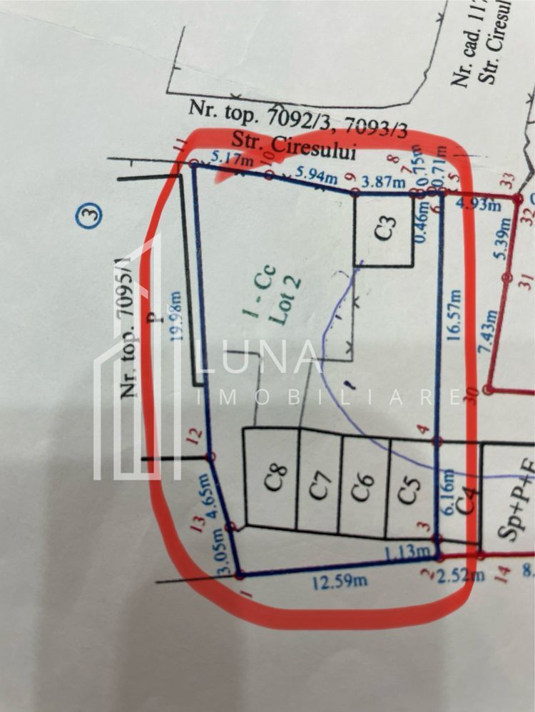 De vânzare teren 380 mp – Brașov, Strada Cireșului - Poză 1