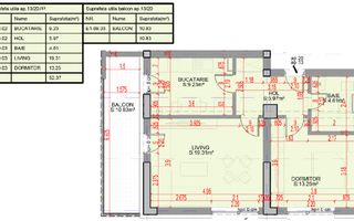 Ap 2 camere decomandat 63mp, balcon generos, Direct Dezvoltator - Pallady - Schiță 7