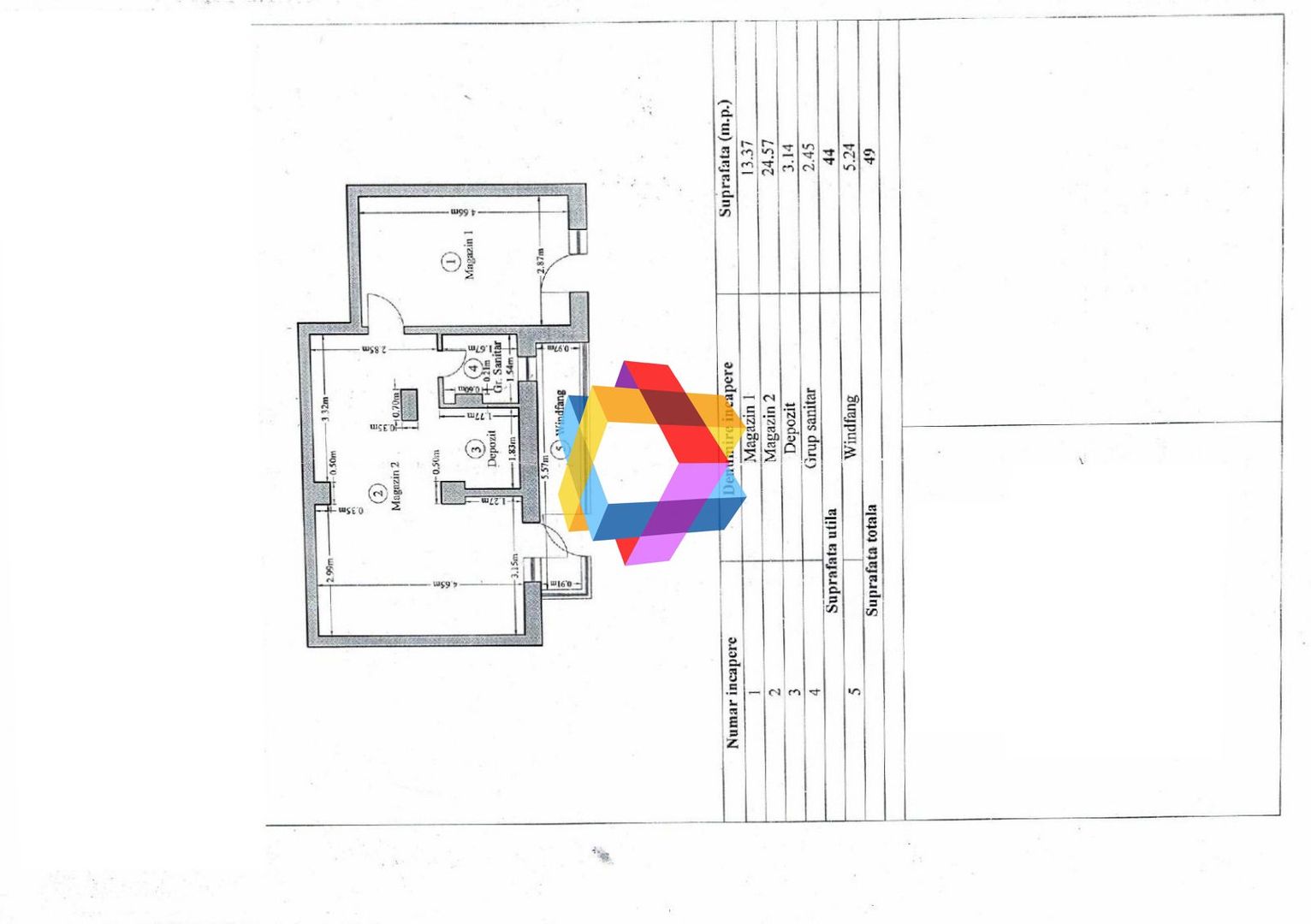 Spatiu comercial de vânzare Brașov - 49 mp # plus-imo.ro - Schiță 7