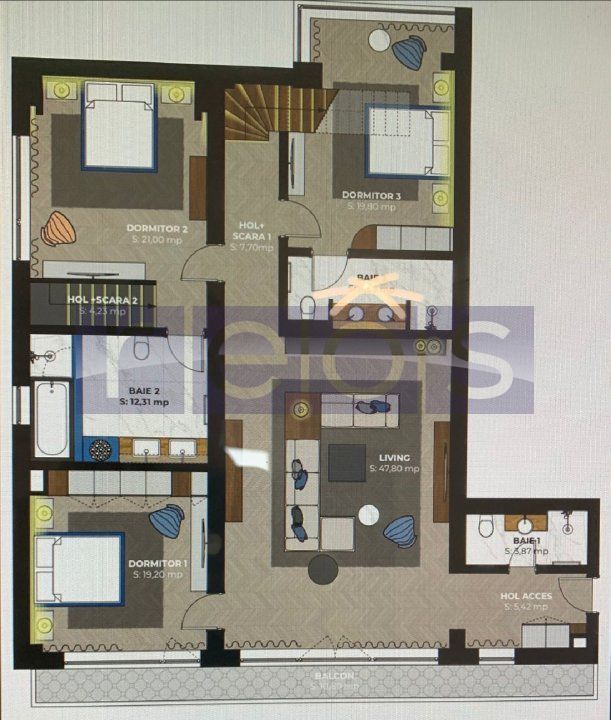 PENTHOUSE | 5 CAMERE | BORDEI - Poză 10