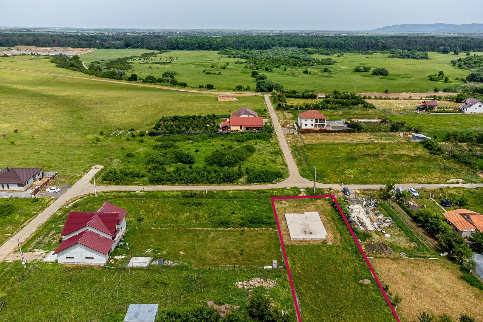 Teren cu proiect de casă și fundație realizată - Frumușeni - Poză 7