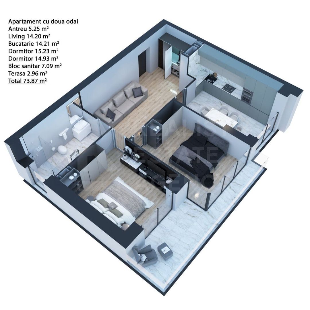 Vânzare, apartament, 2 camere, șoseaua Hîncești, Telecentru - Poză 2