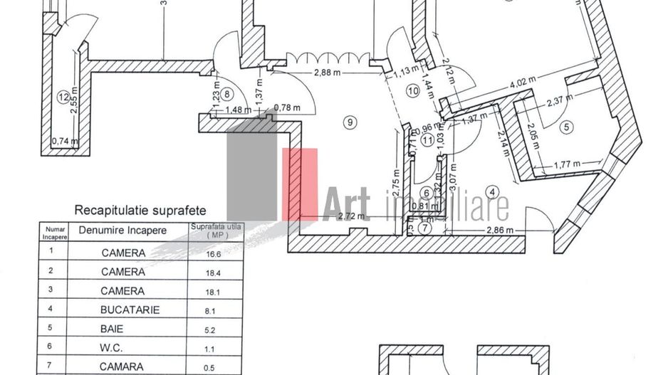 APARTAMENT 4 CAMERE  -PIATA IZVORUL RECE - Poză 10