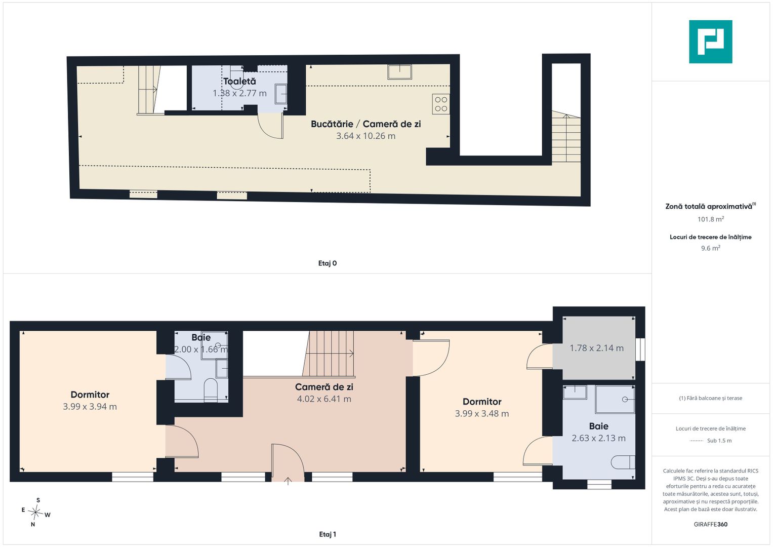 Apartament spațios cu 3 camere, zona centrală - Poză 8