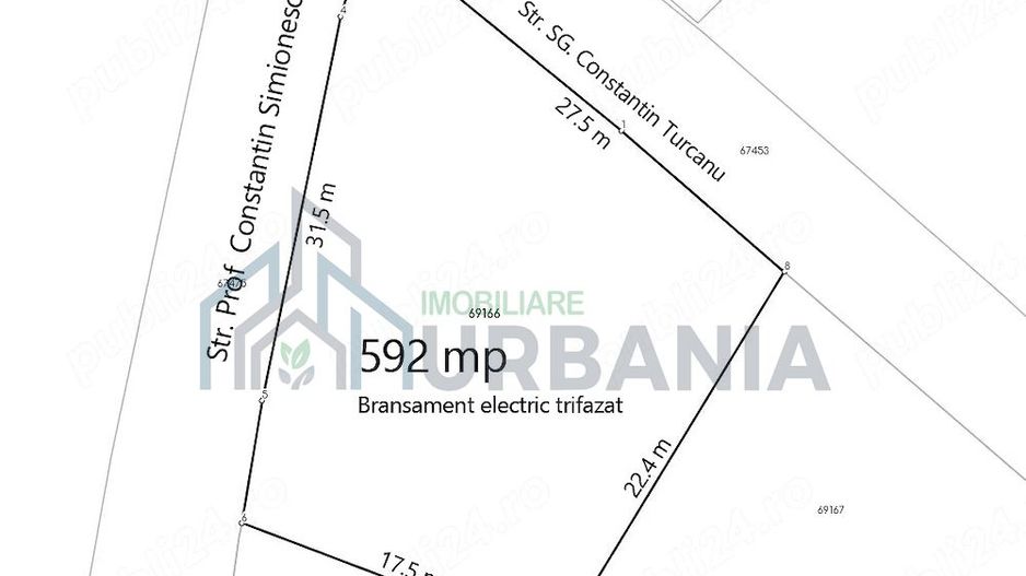 Teren intravilan Dorobanț, Aroneanu, Iași - 592 mp, cu branșamente definitive - Poză 1