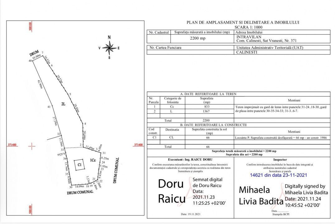 Teren intravilan 2.200 mp cu constructie existenta –Calinesti- Vranesti-Arges! - Poză 4