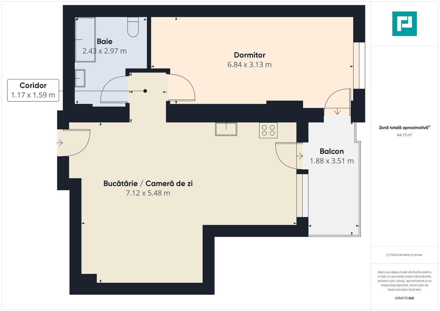 Apartament 2 Camere în Complexul Rezidențial North Area Lake View - Poză 5