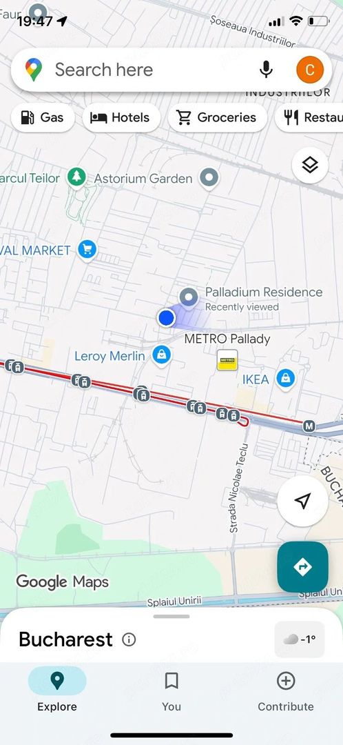 Închiriere Apartament cu 3 camere Pallady, prima închiriere, centrală, balcon - Poză 9