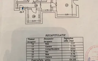 Apartament 3 camere | Curte | Mobilat Utilat LUX | Parcare - Schiță 25
