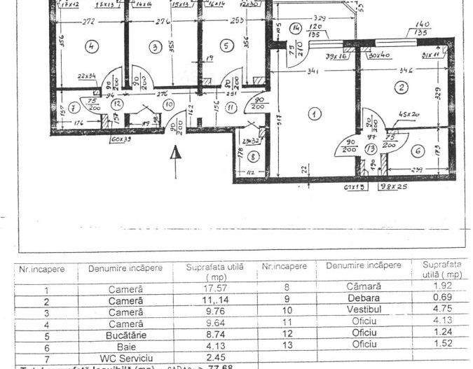 APARTAMENT 4 CAMERE CRANGASI | METROU | BLOC 1980 - Poză 1