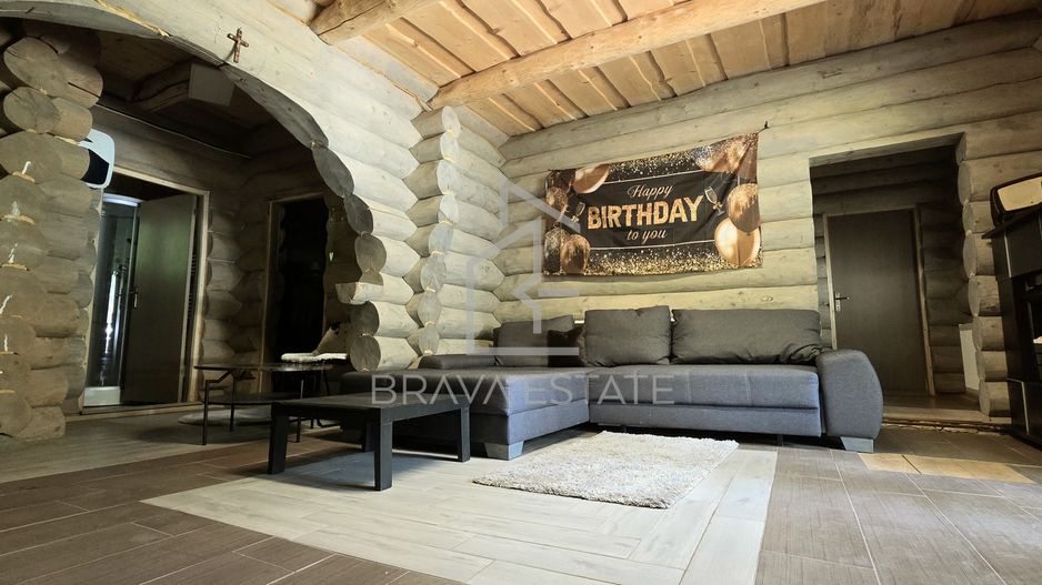 Cabană din lemn rotund, 210mp, ciubăr, jacuzzi, foișor, localitatea Băișoara - Poză 8