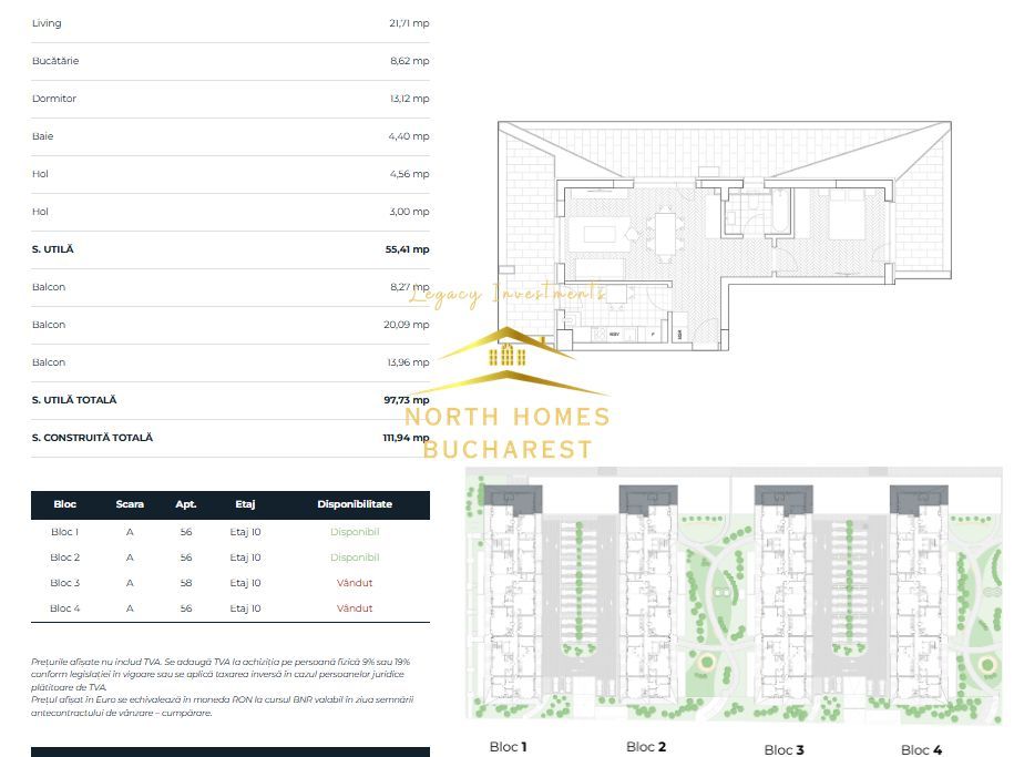 Apartament de 2 camere, ansamblu premium, constructie noua, Comision 0 - Poză 13