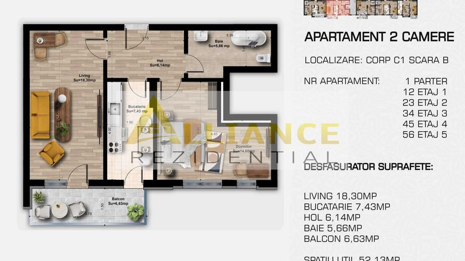 3 camere 2 bai - Complex rezidential modern - acces rapid la metrou - Poză 12