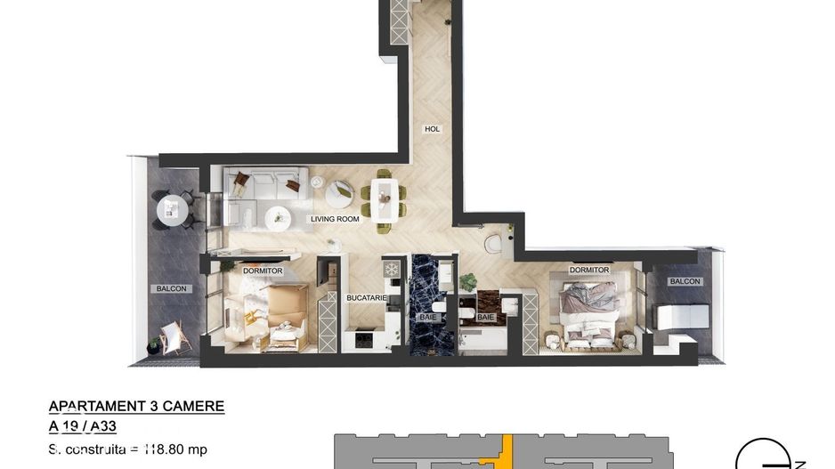 Apartamente 3 camere, Pipera, comision 0 % - Poză 20