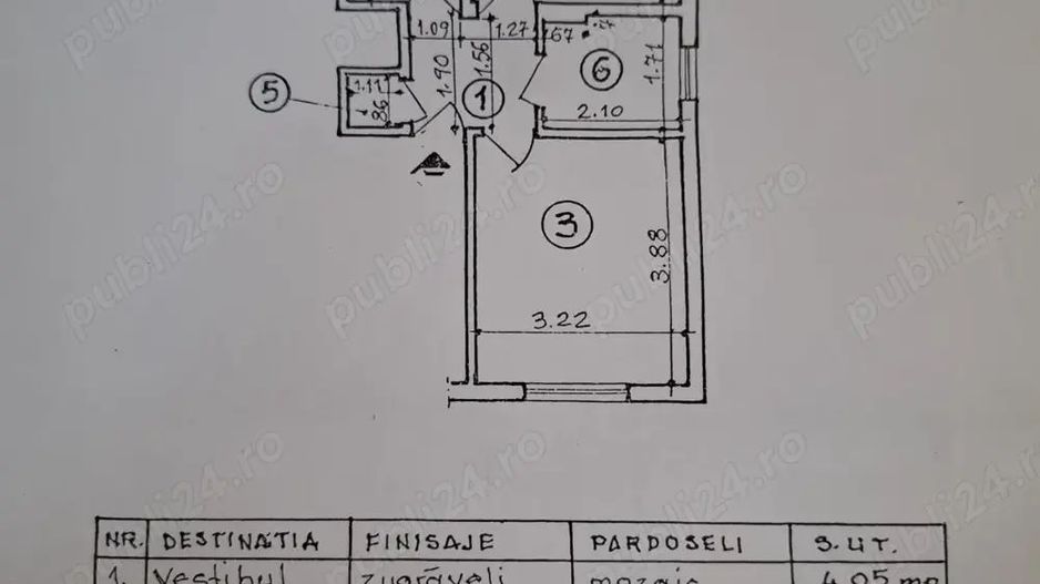 APARTAMENT 2 CAMERE | DECOMANDAT | FLOREASCA - Schiță 12