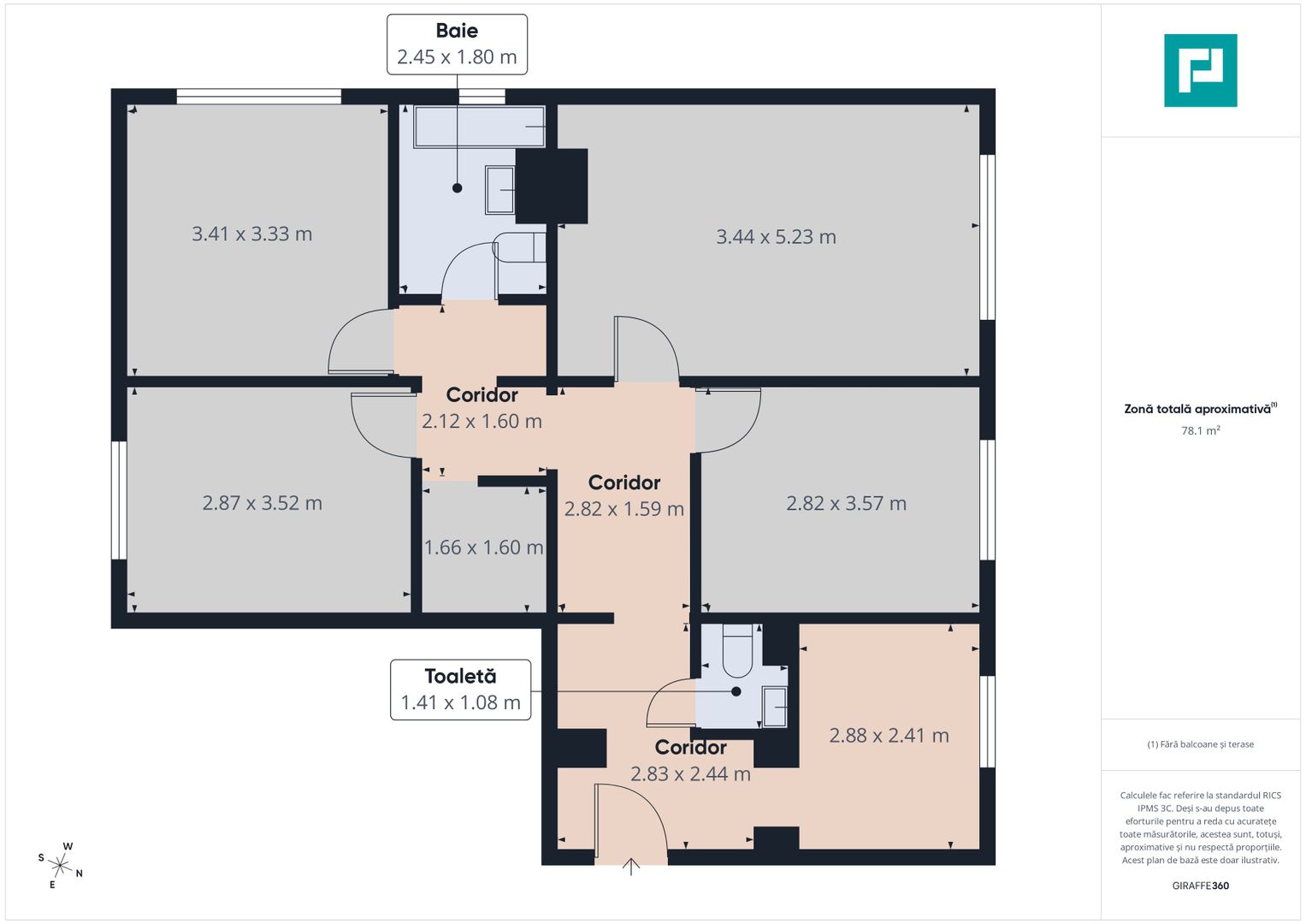 Ap. 4 camere, bloc anvelopat, 2 băi Freidorf - Poză 6