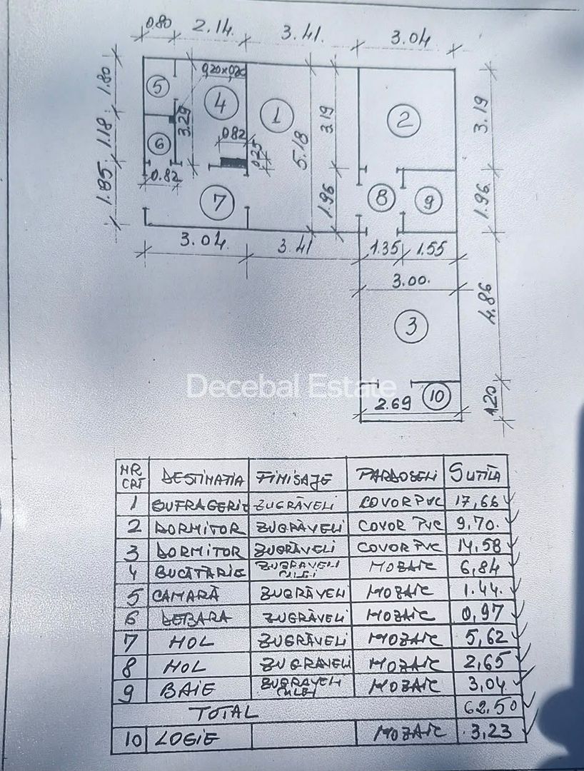 3 camere Emil Racovita Berceni  etajul 1 66 mp loc parcare si boxa - Poză 7