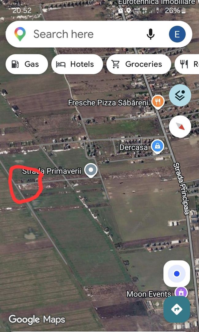 Teren intravilan Sabareni 415m2 - Poză 1