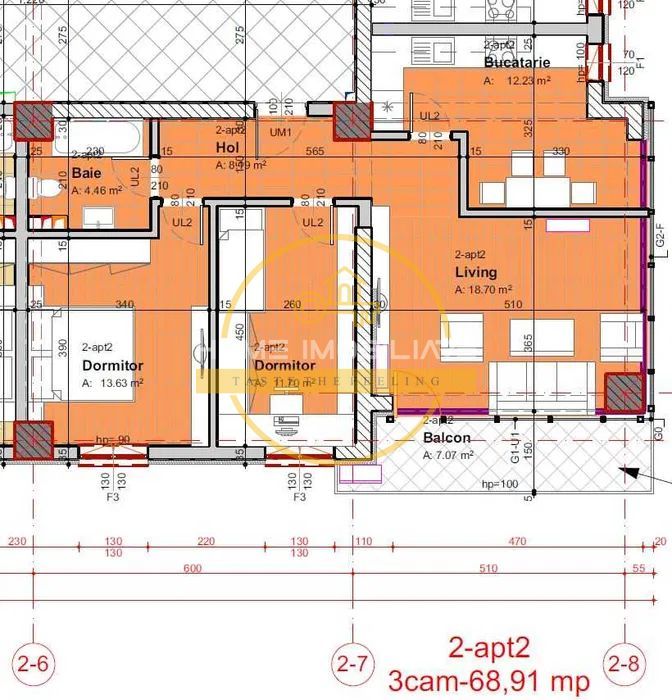 Apartament modern cu 3 camere/ 69mp/ zona Tudor Vladimirescu - Poză 7