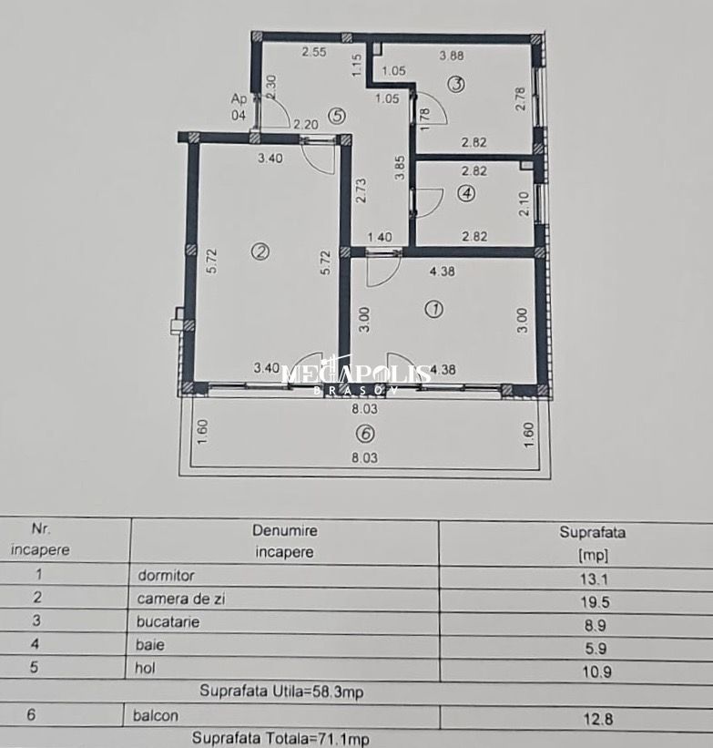 2 camere | Curte 292 mp | Bloc intabulat | 58 mp utili | Parcare - Poză 10