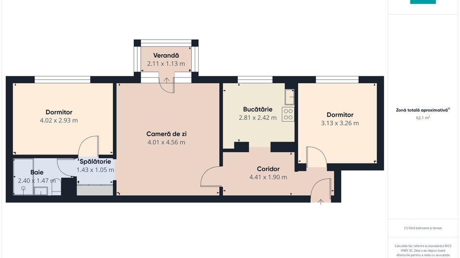 Apartament 3 camere,  D. Cantemir - Poză 7
